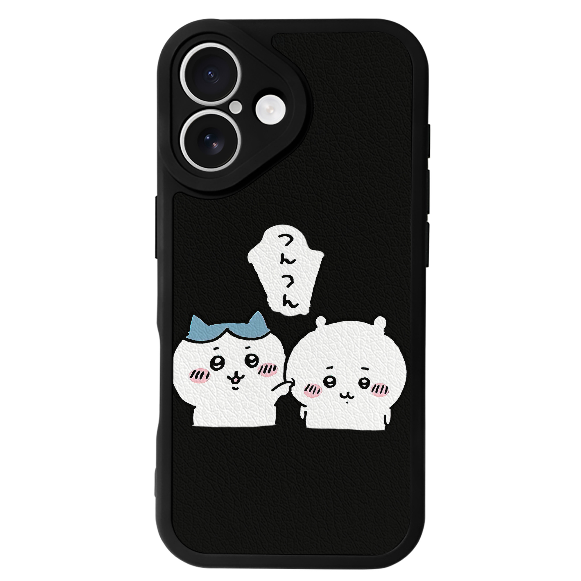 （画像用） ちいかわ ちいかわ Chii-kawa chiikawa 【iPhone 16シリーズ対応】シリコンスマホケース（レザー調） 材質：シリコン